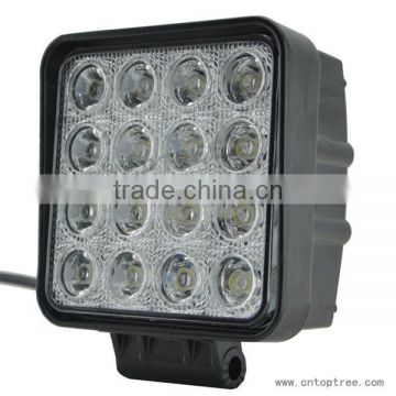 48W 12V 24V Spot Lamp Led Work Light Boat 10-30V Tractor Truck Offroad SUV 4WD