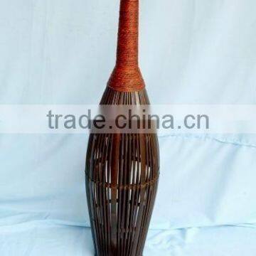 wood flower vase