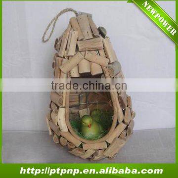 wholesale Wooden decorated bird house