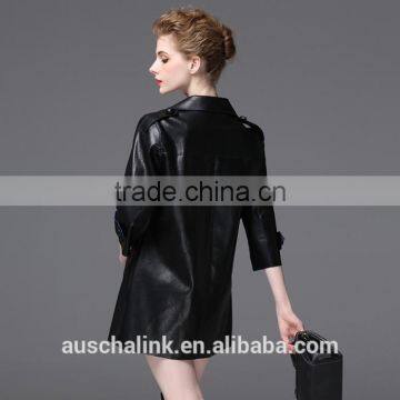 New Arrival Fashion Women Waterproof pu Sexy Leather Jackets Customized photo-5