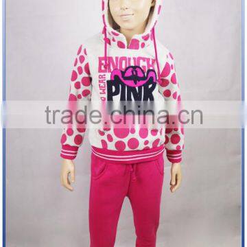 New Style Plain Children Hoodies +pants for Girls photo-3