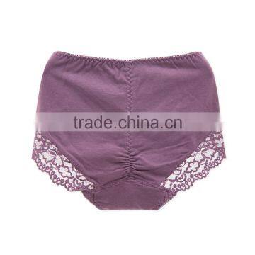 High Quality Custom 95% Cotton 5% Spandex With Lace Sexy Fancy Woman Underwear photo-3