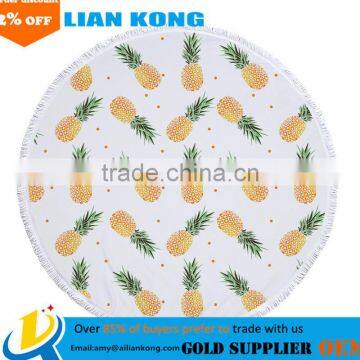 2017 Factory Direct Sale Latest Type Ready Stcok 100% Cotton Round Beach Towel photo-4