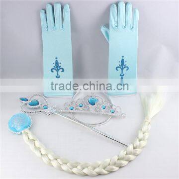 tiaras and crowns set with glove and wig