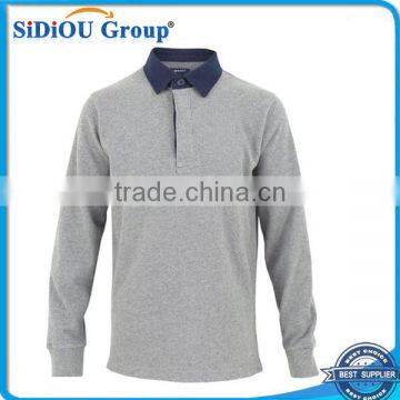 Original Double Collar Long Sleeve Rugby Polo Shirt