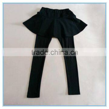 Wholesale OEM Soft Good Quality Comfortable Children Girl Pantskirts Leggings With Skirt for Girls Kids Girls Leggins photo-2
