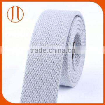 Light grey 3.8CM universal Cotton webbing weaving fabric belt strap