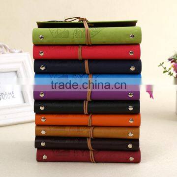 Retro Style A5 Size Planner Custom Loose Leaf Binding Organizer Agenda Office Notebook photo-2