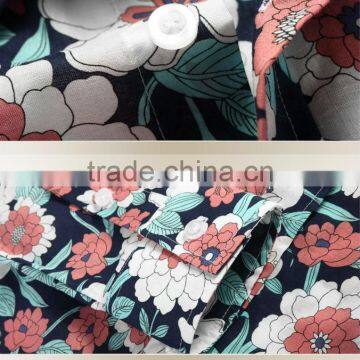 100%Cotton 2014 Latest Mens Casual Dress (Floral Fabric) photo-3