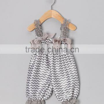 2016 Romper Newborn With Gray Chevron Cute Rompers For Newborns Summer Baby Girl Newborn Clothes RR90425-42