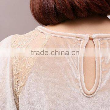 Top Fashion Style Large Size Gold t Shirt Women Plus Size T-shirt Fat Women t Shirt photo-6