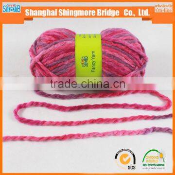 Online Shopping China Yarn Supplier Cheap Wholesale 100 Acrylic Yarn, Space Dyed Melange Chunky Yarn photo-3