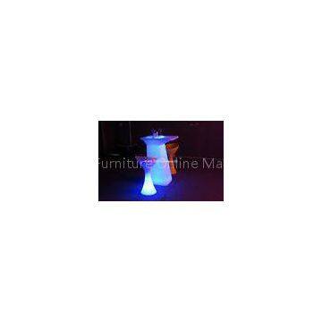 Glowing PE LED Cocktail Table Remote Control In GRB / Blue Lighting