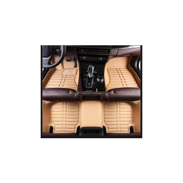 3D Leather waterproof car foot mat custom size