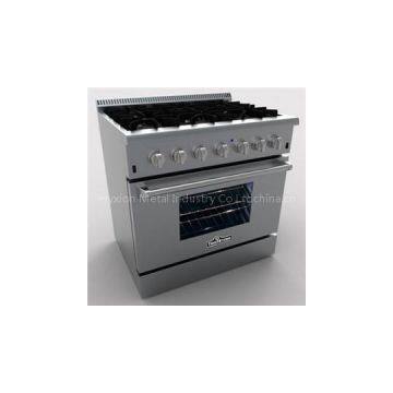 36 inch freestanding gas cooker 6 burners stainless steel gas cooker with oven