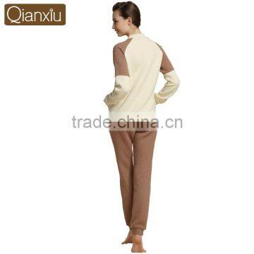 Factory Outlets Price Qianxiu Winter Warm Ladies Cotton Pyjamas photo-4