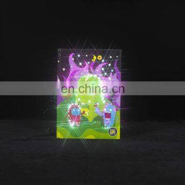 Lighting up customize gift student daily book personal journals colorful shiny diary