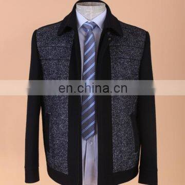 ZHAN SHI Hot Sale Autumn and Winter Gray Mens Wool Jackets