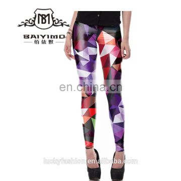 2016 Baiyimo Wholesale Custom Quick Dry Tight Sports Pants Yoga Fitness Leggings for Women