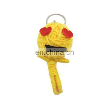 Fun Emoji Key Chain Custom Voodoo String Dolls Key Ring