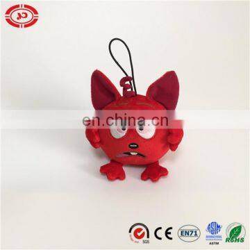 Red all head freaking emotion stuffed tiny plush keychain