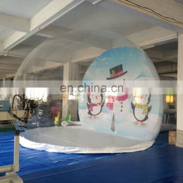 Guangzhou christmas inflatable human size snow globe