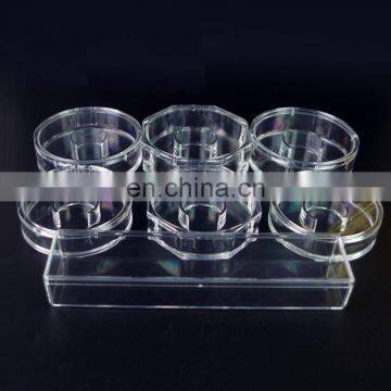 China made custom design acrylic plastic high quality transparent octagon magnetic bracelet boxes