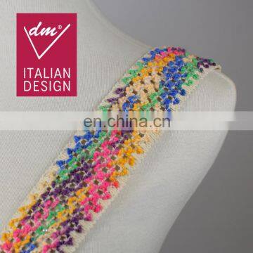 High quality multicolor cotton crochet lace trimmings