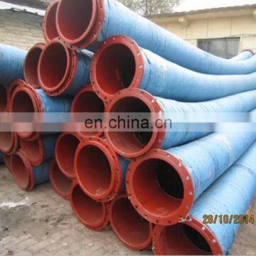 Water suction and discharging rubber hose dredging pipe dredging machine for sale