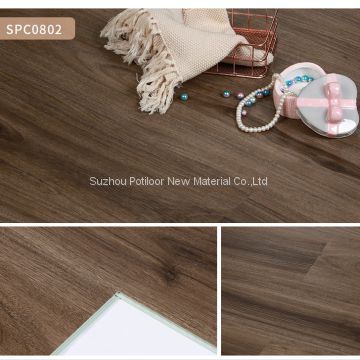 SPC floor vinyl flooring sheet tiles slotted click lock 5.0mm thickness 0.5mm wear layer