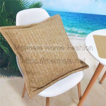 Patio Faux Natural Fiber Outdoor Pillows