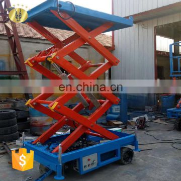 7LSJY Shandong SevenLift Outdoor mobile hydraulic scissor lift elevator ladder to paint