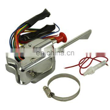 New Engine Parts P021-TS-HL101 GM HL101 Chrome 12V Universal Street For FORD BUICK GM Hot Rod Turn Signal Switch photo-3