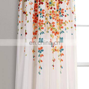 High Quality Modern Printed Curtain With Floral Design photo-2