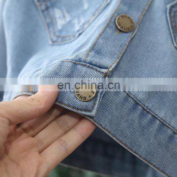 2020 Spring Boys and Girls' Jacket Denim Kids Coats Childrenswear Wholesale photo-4