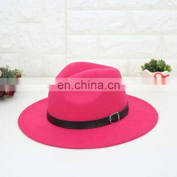 Wool Felt Brim Fedora Hat Men's Felt Cap Custom Wool Fedora Felt Hats Men Women Crushable Wide Brim Fedora Felt Hat photo-2