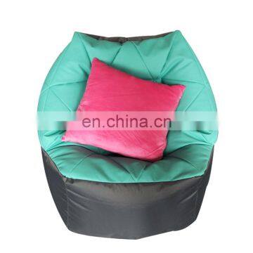 Polyhedral Unfilled Bean Bag Covers Beans Filled PVC Leather Chair Cover photo-2