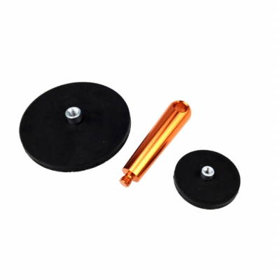 Neodymium Rubber Coated Pot Magnet With Screw Holding Base photo-4