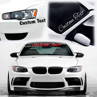 Speed Hunters Custom Text Printing Vinyl Film Windshield Decals Reflective Sports Car Window Stickers photo-3