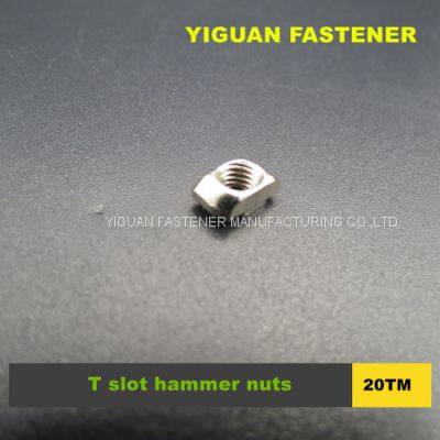T head nuts for 20 series of aluminium extrusion system