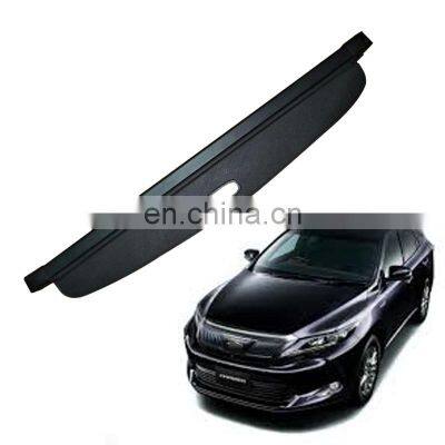 Black Beige Color Canvas Retractable Cargo Cover Tonneau Cover For Toyota Harrier 2015-2018