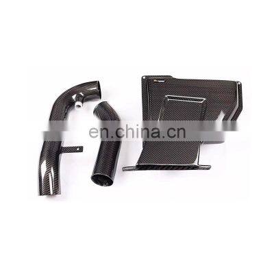 New Developed Auto Parts Fabricated 3k Twill Carbon Fiber Cold Air Engine Intake System Kit For Volkswagen MK6 GTI 2.0T EA888