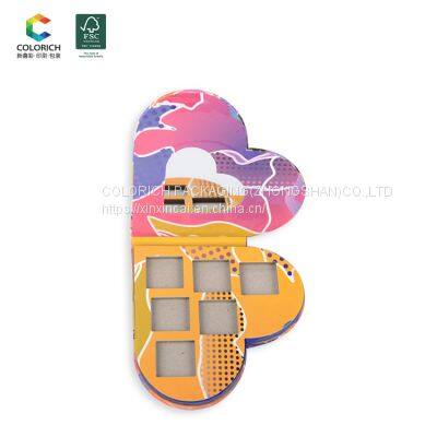 Customized Private Label USA Logo Makeup Empty Eyeshadow Palette America Empty Packaging Big Eyeshadow Palette High Pigment photo-2