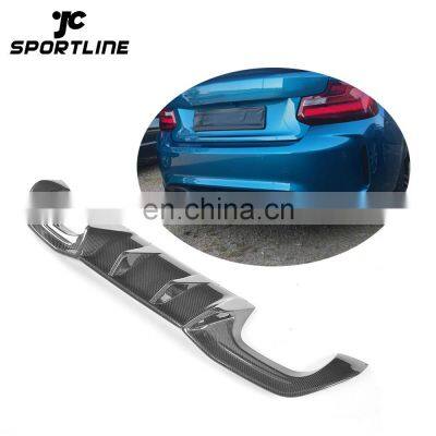 MP Big Fins Carbon Fiber Custom Rear Bupmer Lip Spoiler for BMW F87 M2 16-17