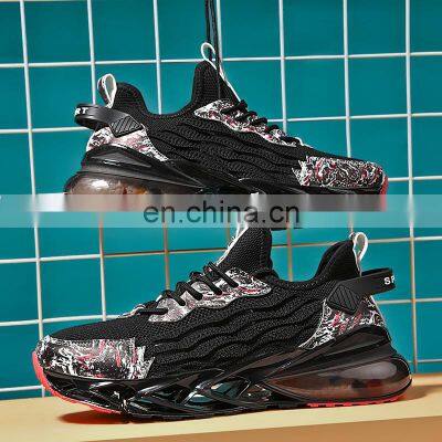Factory Outlet Christmas Design Wholesale High Quality Men's Jogging Track and Field Breathable Customized Casual Sports Shoes photo-4