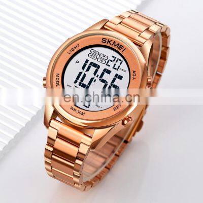 SKMEI 1849 Stainless Steel Jam Tangan Montre Homme Men Watches Luxury Digital Watch