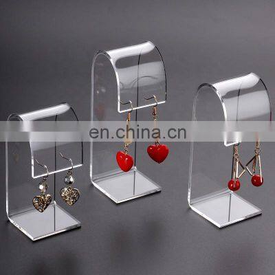 Wholesale Clear Black and White Acrylic Earring Display Stand Jewelry Display Holder photo-3