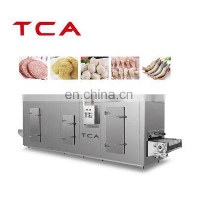 food industrial tunnel quick freezing machine blast flash freezer