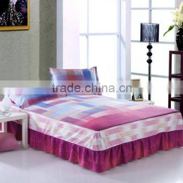 factory outlets home fitted bed skirt customized cotton quilted queen bed skirt