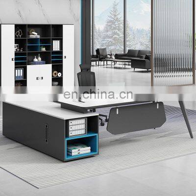 luxury office furniture modern wood ceo workstation computer table wooden high tech manager executive office desks with drawer